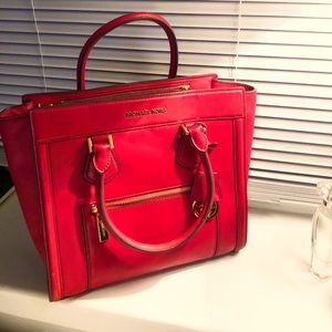 Red Michael Kors Handbag